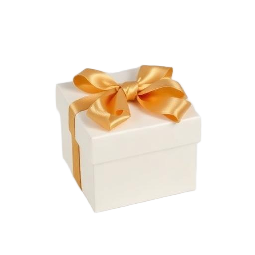 Premium gift wrap with gold ribbon