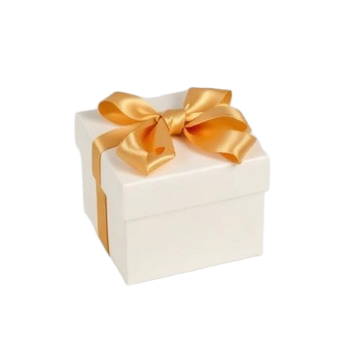 Premium gift wrap with gold ribbon